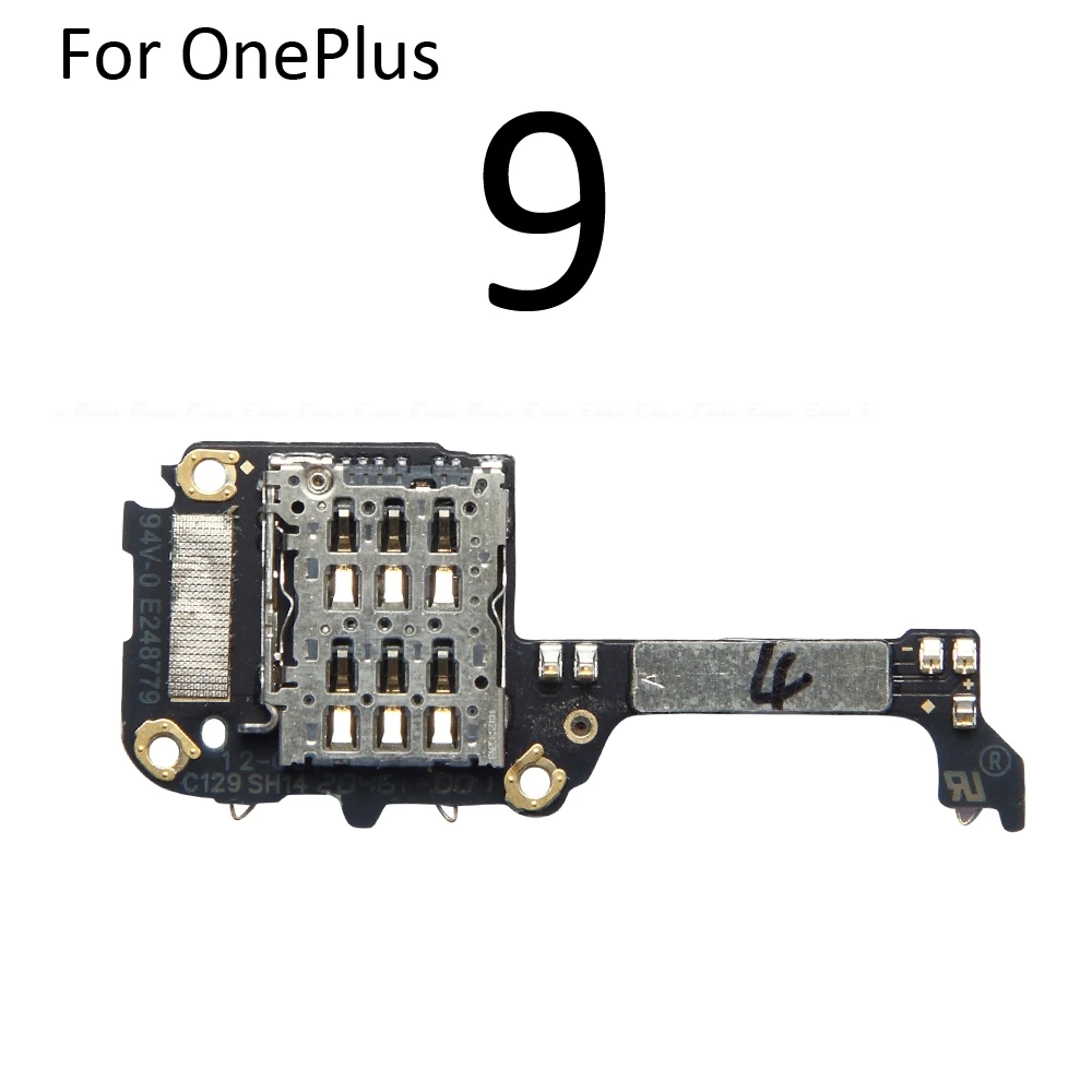 Sim Card Socket Slot Tray Reader Holder Connector Container Board Flex Cable For OnePlus 7T 8T 7 8 9 10 Pro 9R 9RT Parts