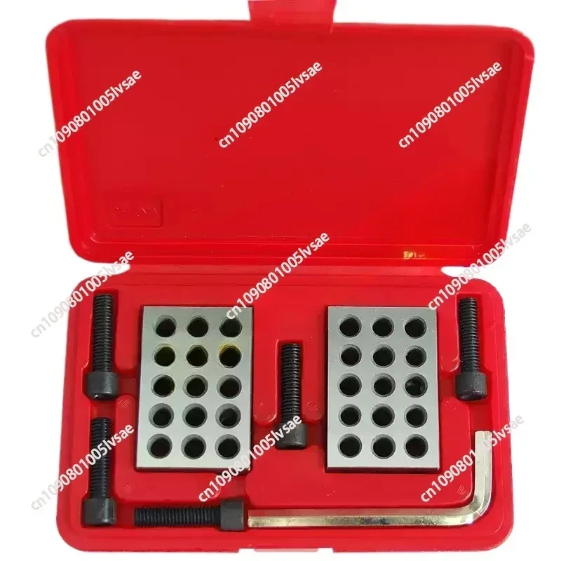 23 holes Precision 25-50-75mm Blocks with screws, parallel clamping block set, steel block 23 Holes 1-2-3