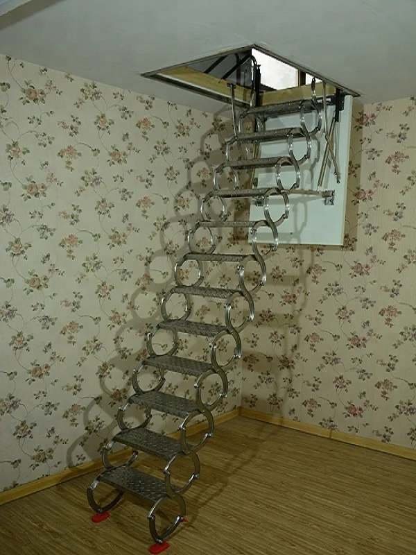 Scale Telescopiche in Acciaio Inox per Soffitta e Mansarda