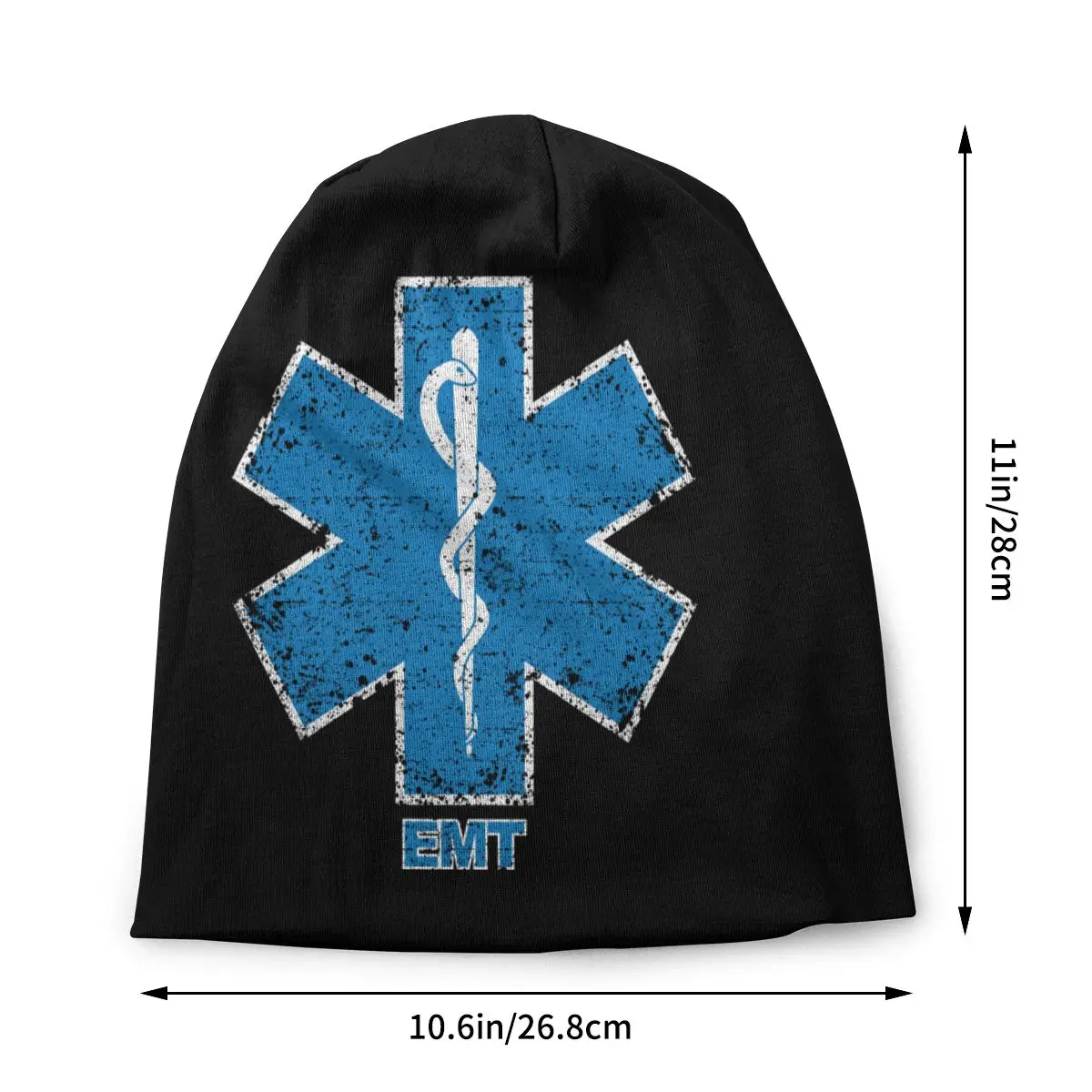 Custom Emt Star Of Life Skullies Beanies Caps Unisex Street Winter Warm Knitting Hat Paramedic Medic Ambulance Bonnet Hats