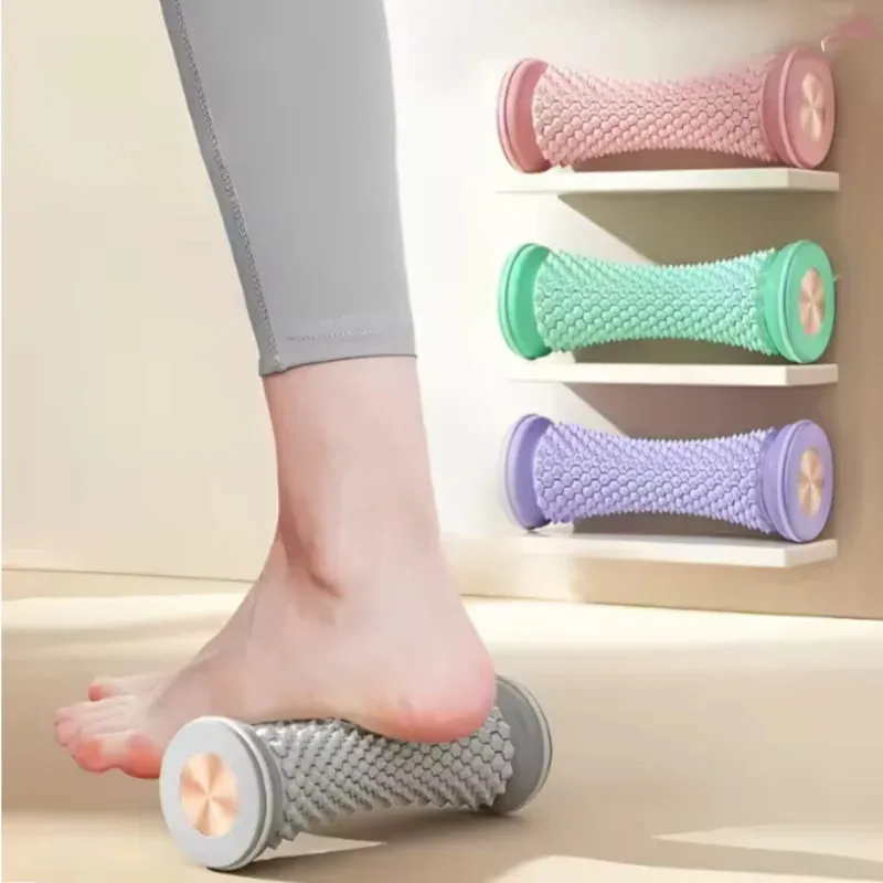 2-in-1 Foot Massager Roller & Yoga Ball Set, Manual Plantar Fascia Massager for Muscle Relaxation, Textured Plastic Roller - view 2