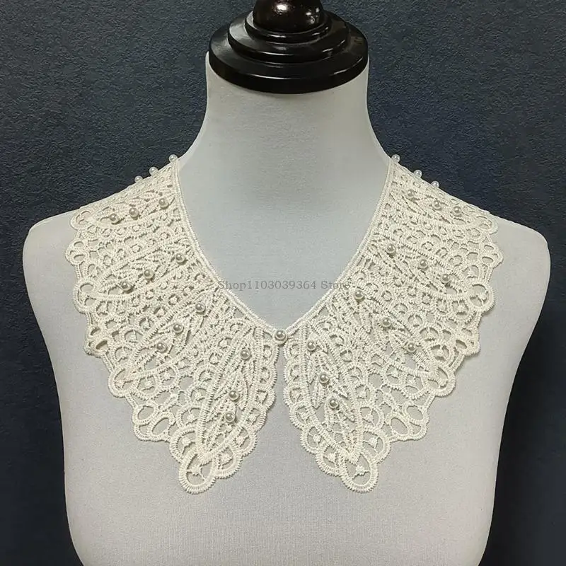 

Casual Laces Decorative Collar Steampunk Victorian Lace Collar Ruffled Costume
