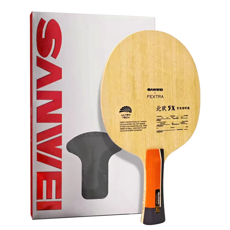 

SANWEI FEXTRA 5 X Table Tennis Blade Basalt Fiber Ping Pong Blade 5+2 Pingpong Base Board