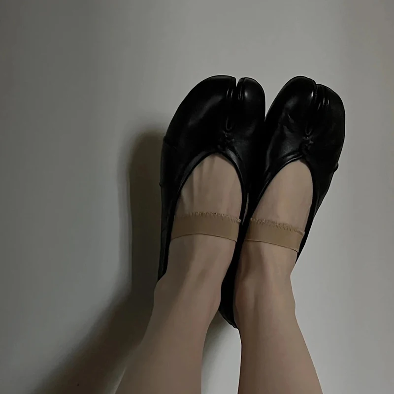 Elegante dame ballerina sko i sort - usage example