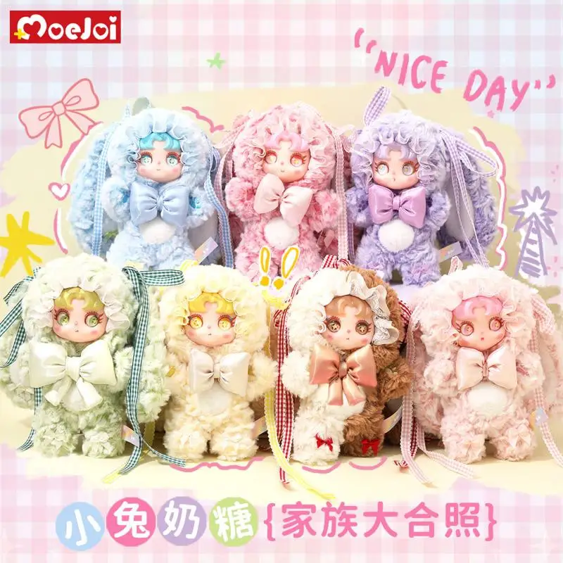 

Музыкальная плюшевая игрушка-кролик Moejoi с ароматом попкорна, плюшевая игрушка-зверюшка в стиле каваи с кружевным бантом, подарок на день рождения