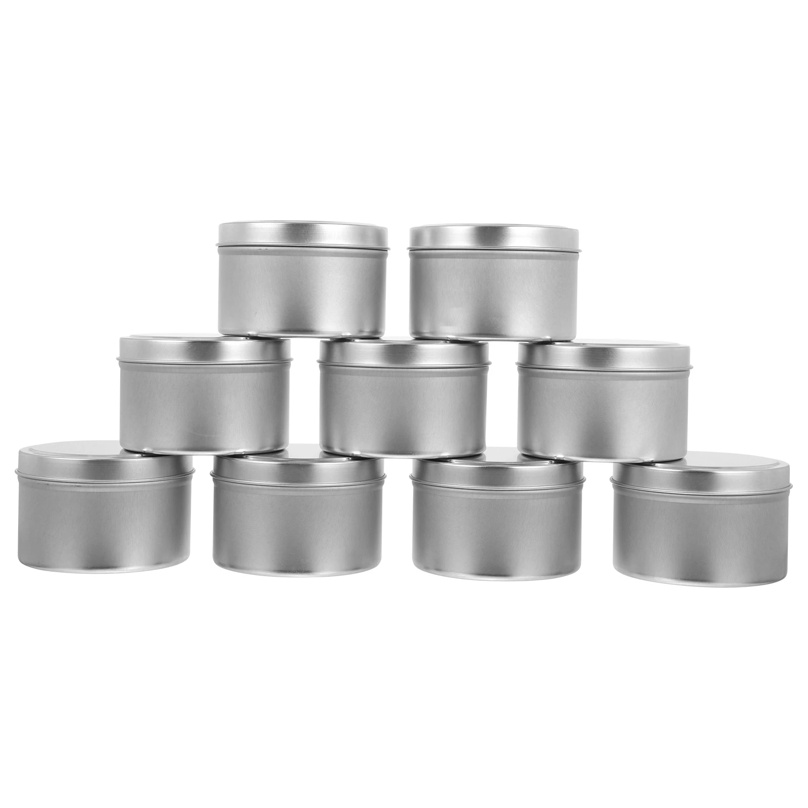 

9 Pcs Jar Tins Container Storage Spices Geocaching C Tin Empty Tinplate Small Airtight Boxes H made DIY Crafts