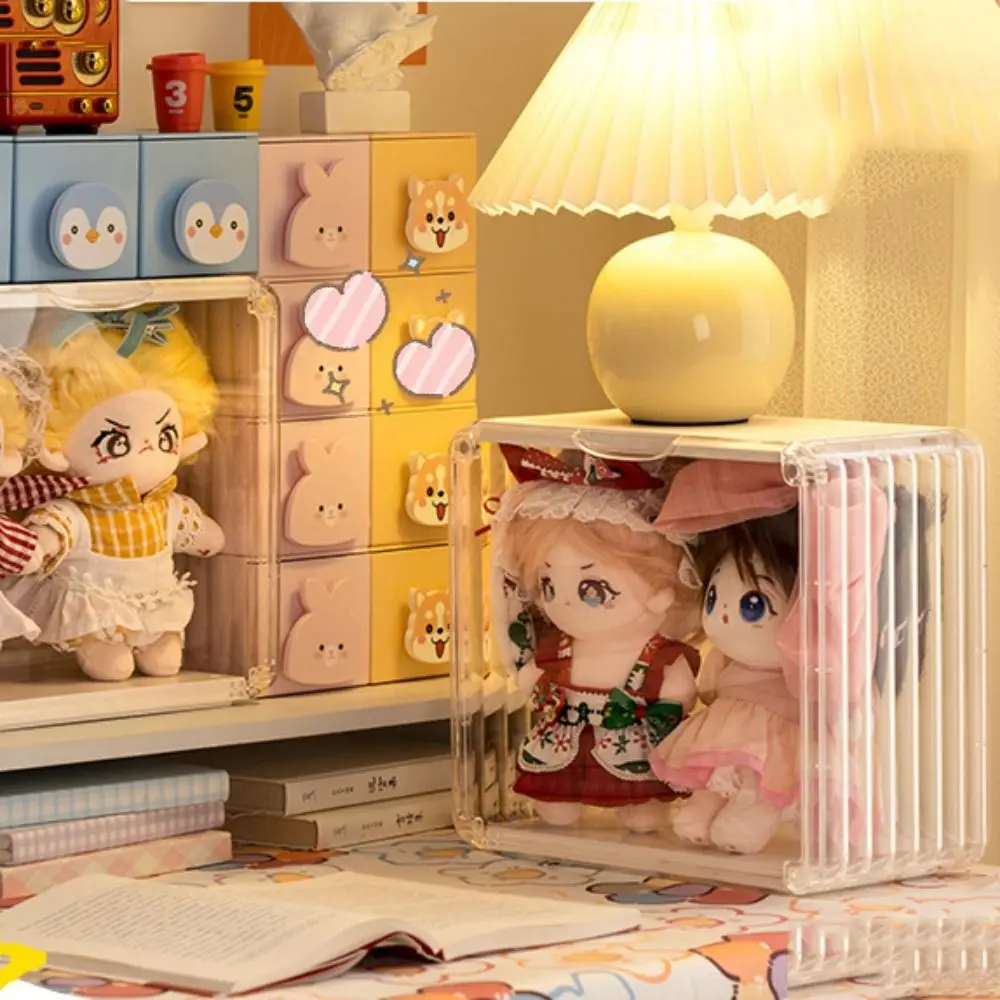 Transparent Cotton Doll Storage Box Hand-made Removable Plush Doll Display Rack Clear Acrylic Acrylic Display Stand Living Room