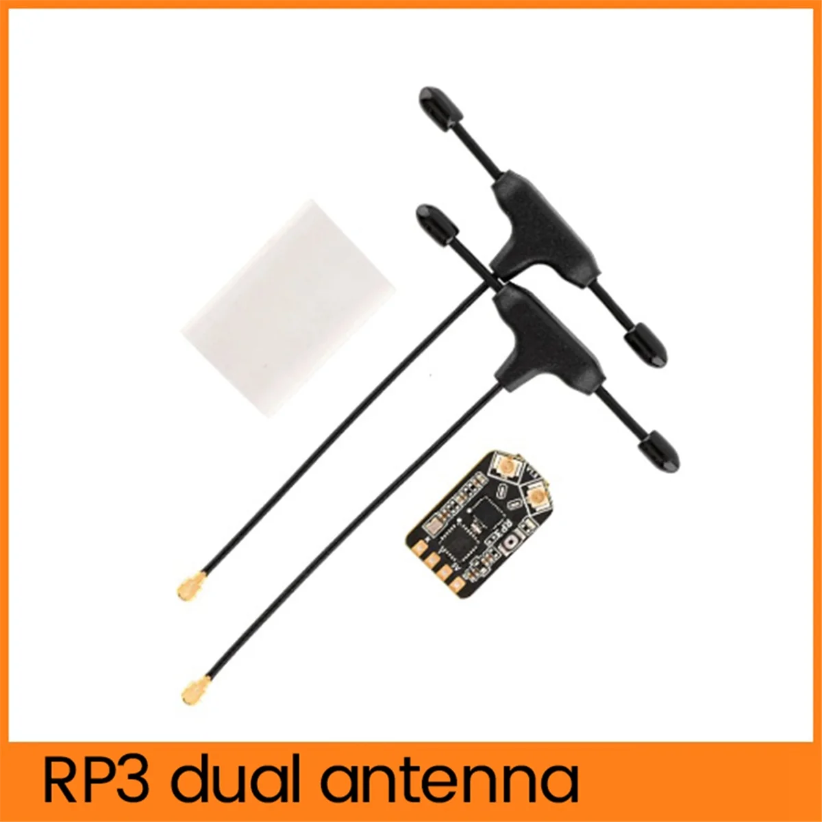 RP3 2.4Ghz 5V 100Mw ELRS Ontvanger ExpressLRS Lange afstand Nano Ontvanger Dubbele Antenne voor Whoops Drones Fix-Wing