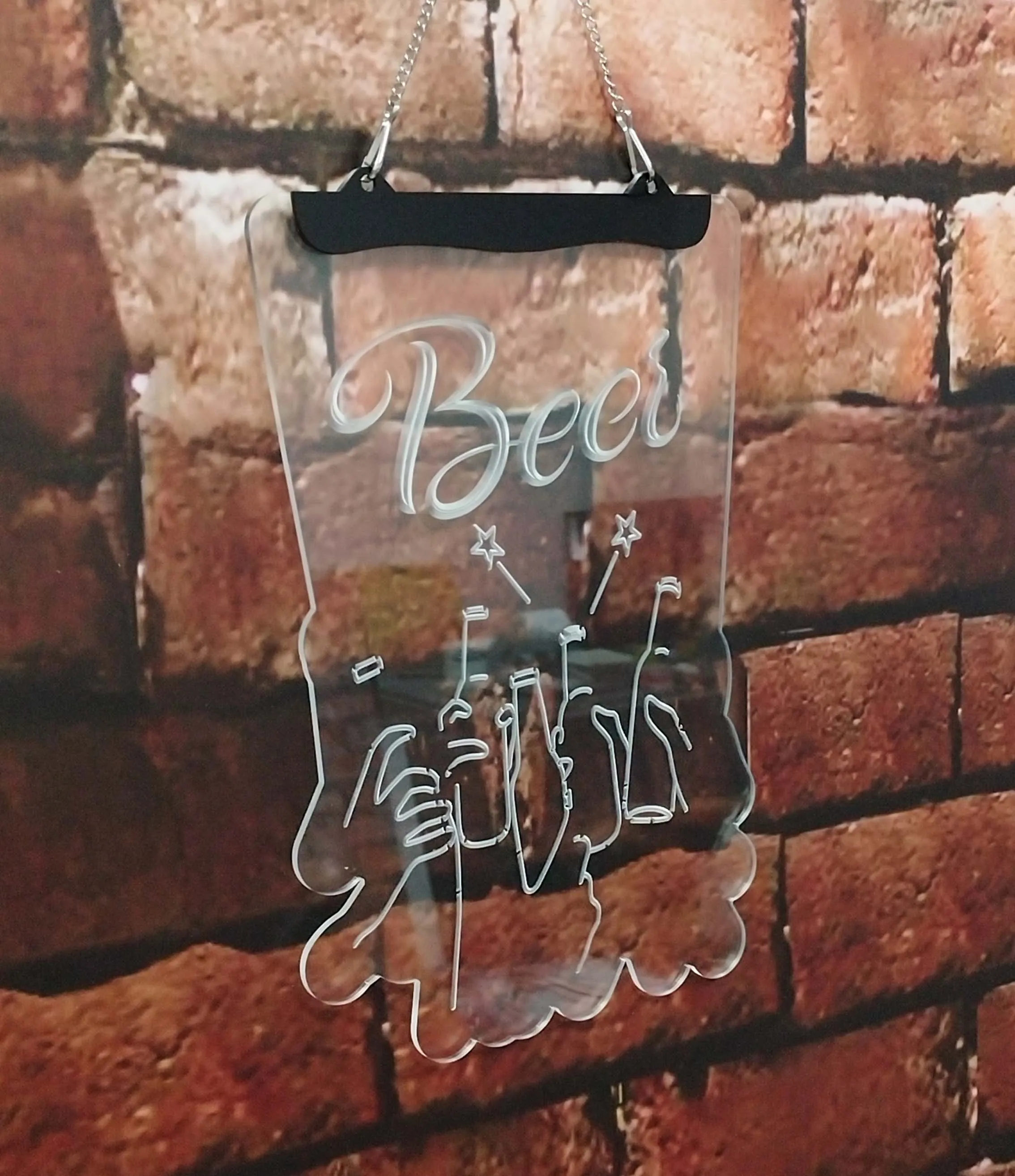 شخصية المنزل بار أكواب البيرة يهتف LED النيون منحوتة الداخلية جدارية الفن لغرفة الألعاب هدايا عيد الميلاد ديكور المنزل #4