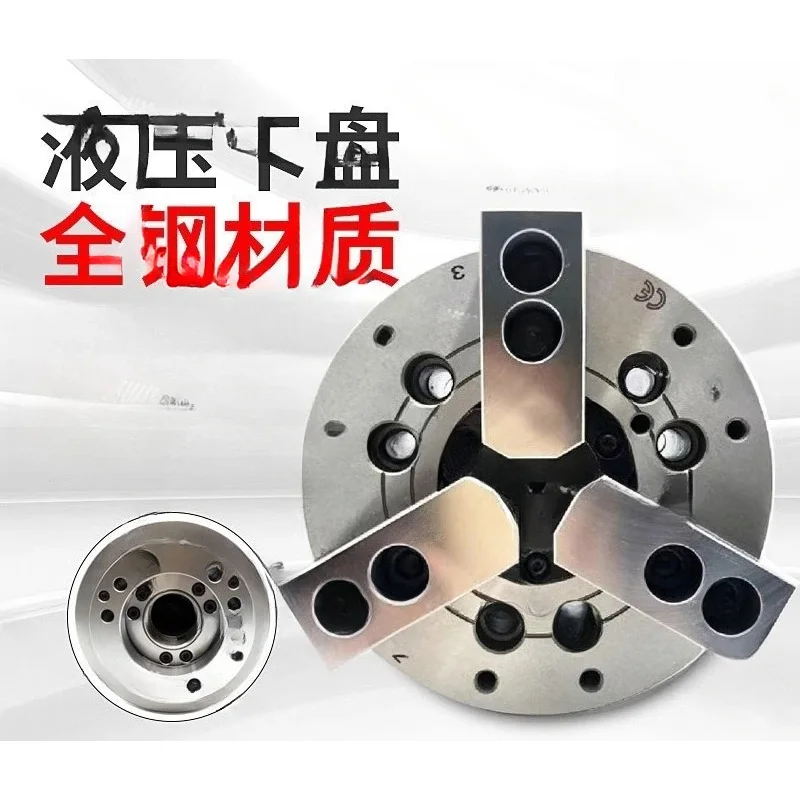 Hollow , Three-Jaw Hydraulic Power Chuck 5 /6 /8 / 10/12 Inch Steel