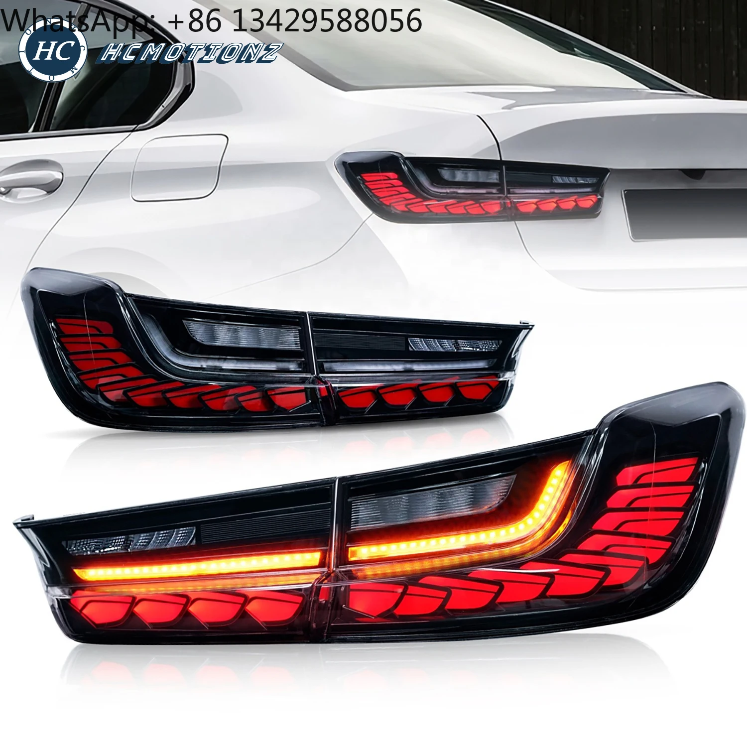 

HCMOTIONZ Производитель светодиодных задних фонарей в сборе серии 3, седан M340i 330e 330i 325Li G80 M3 2019-2022 Задние фонари для BMW G20 G28