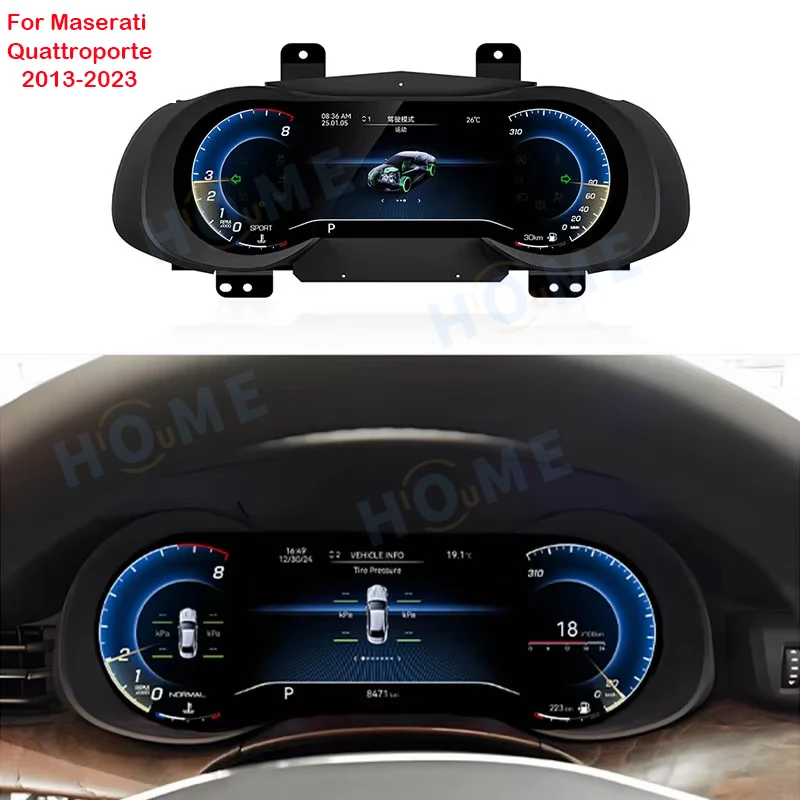 

12.5" Instrument Cluster Cock Speedometer Car LCD Digital Dashboard Panel Virtual Cockpit for Maserati Quattroporte 2013-2023