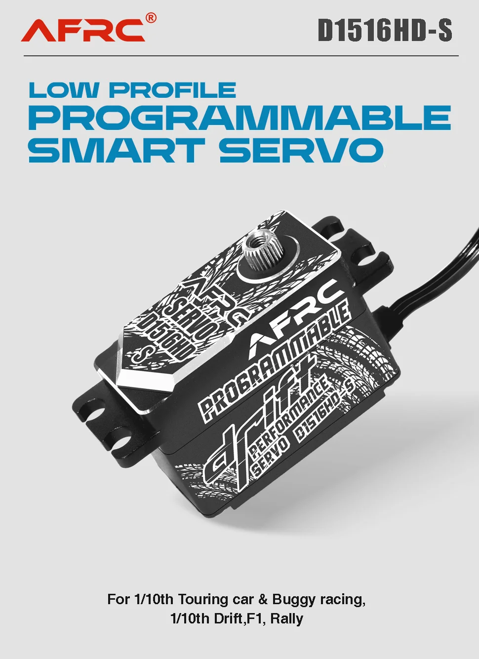 AFRC D1516HD-S Programmierbares Digitales Servo-Kit für 1/10 Touring Cars & Buggys, Rennflugzeuge, DIY-Montage und Aufrüstung – Detail 3