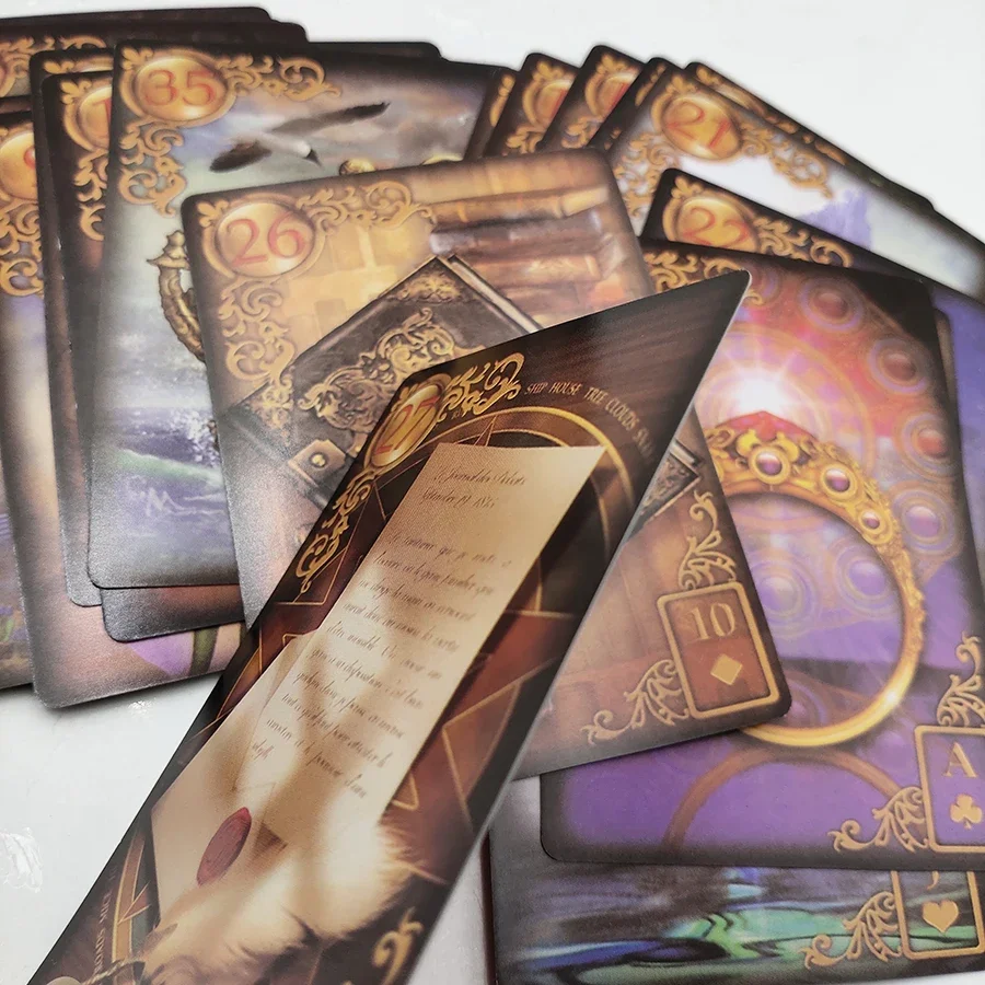 Reverie Lenormand Tarot Deck 47 Cards Set Fate Divination Tarot Card Game Full English Version Board Games With Online Guidebook