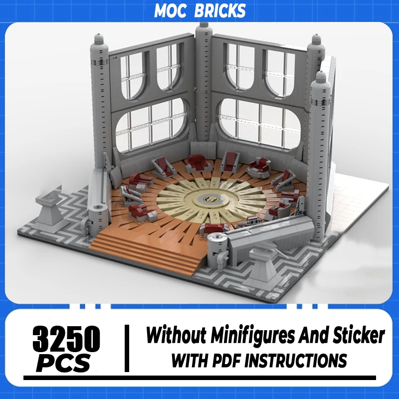 

Star Movie Model Moc Building Block UCS Meeting Room Model Technology Brick DIY Assembly Modular Construction Toy Holiday Gifts