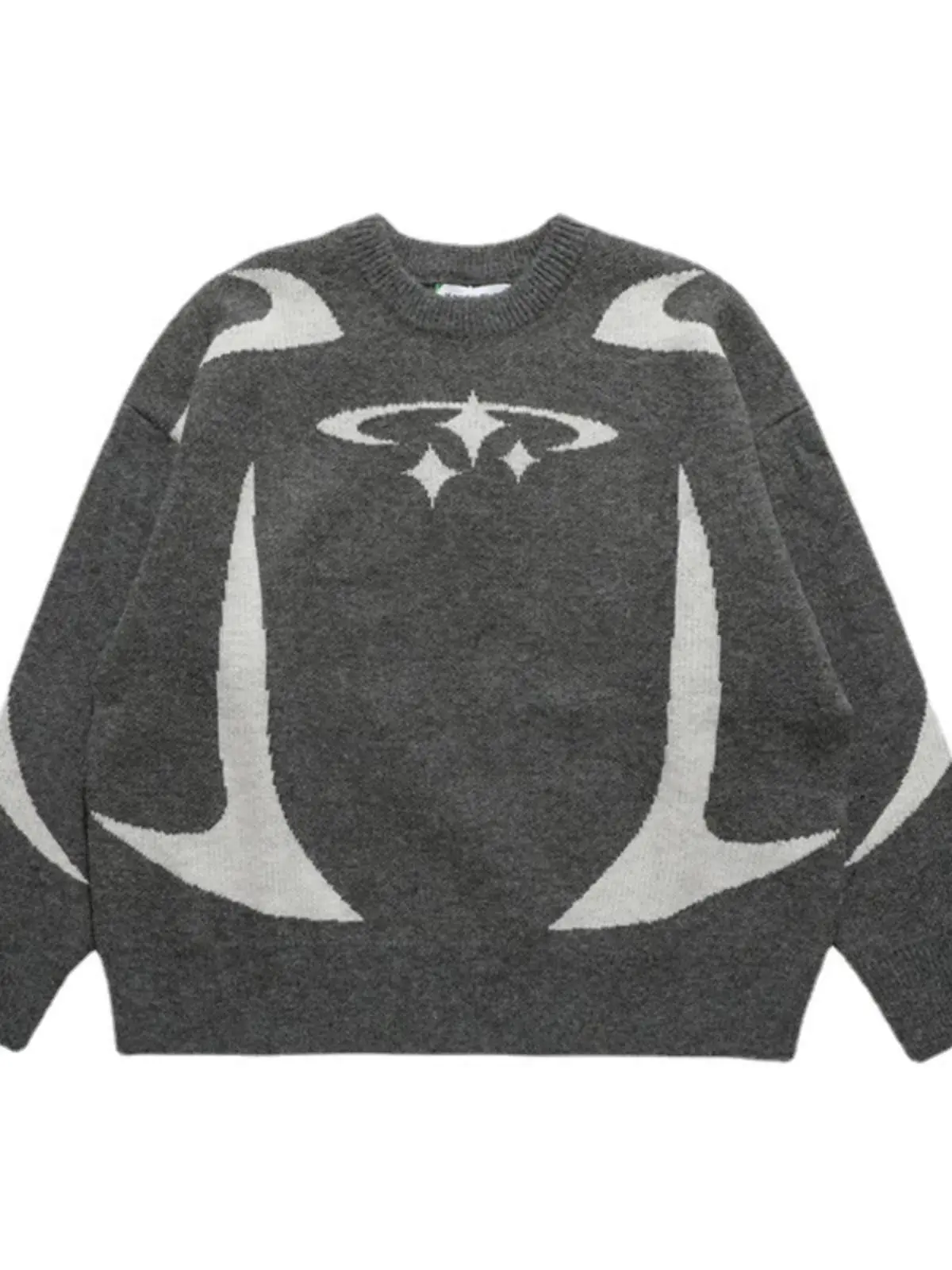 Ele Commuter Lockerer Strickpullover Overhead Design Sweet Sle Long Sve Round Ne Regular Length Women's Faion