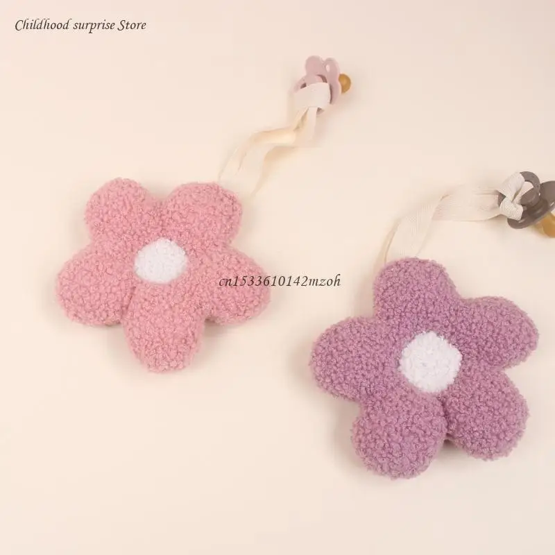 Portable & Detachable Pacifier Pendant Flower Baby Comfort Newborn Toy Easy Cleans for Calming Your Baby Dropship