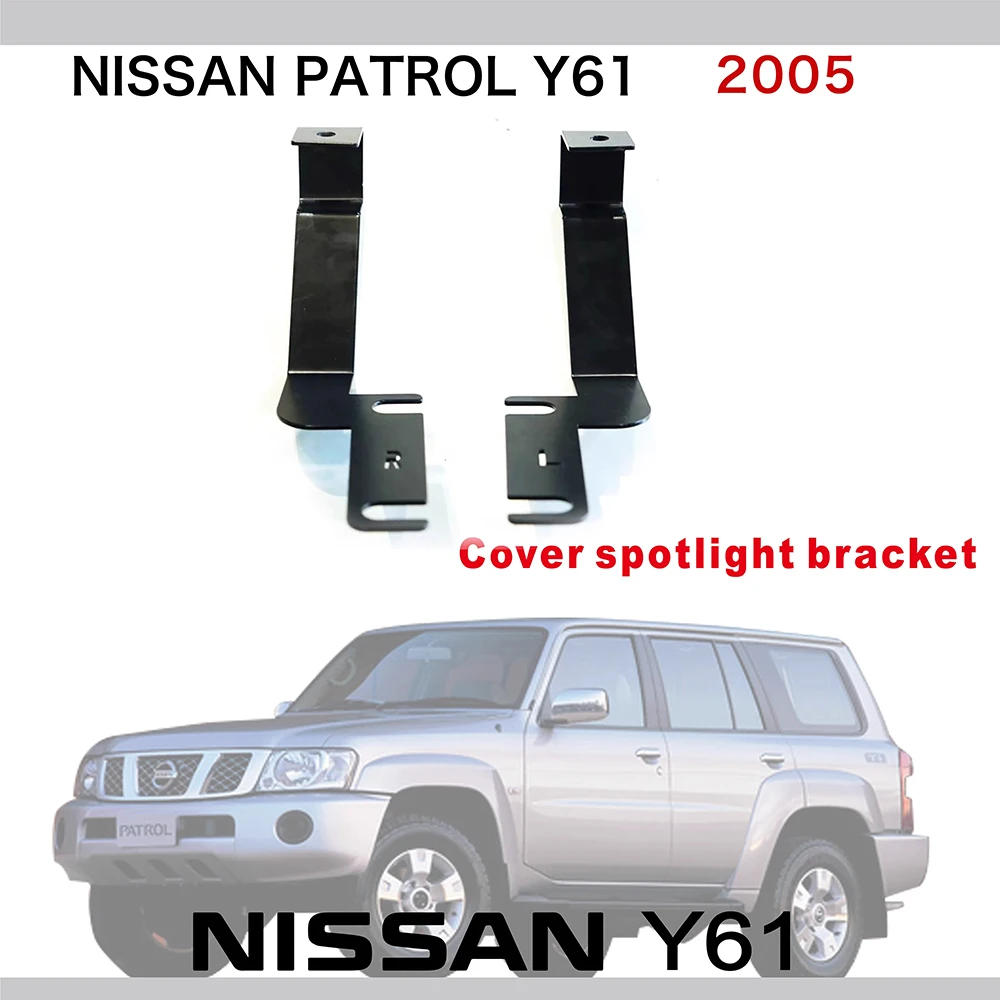 

Hood Decorative Accessories For Nissan Patrol Y61 Bonnet Spotlight Mounting Base Patrol Y61 Front Light Modification