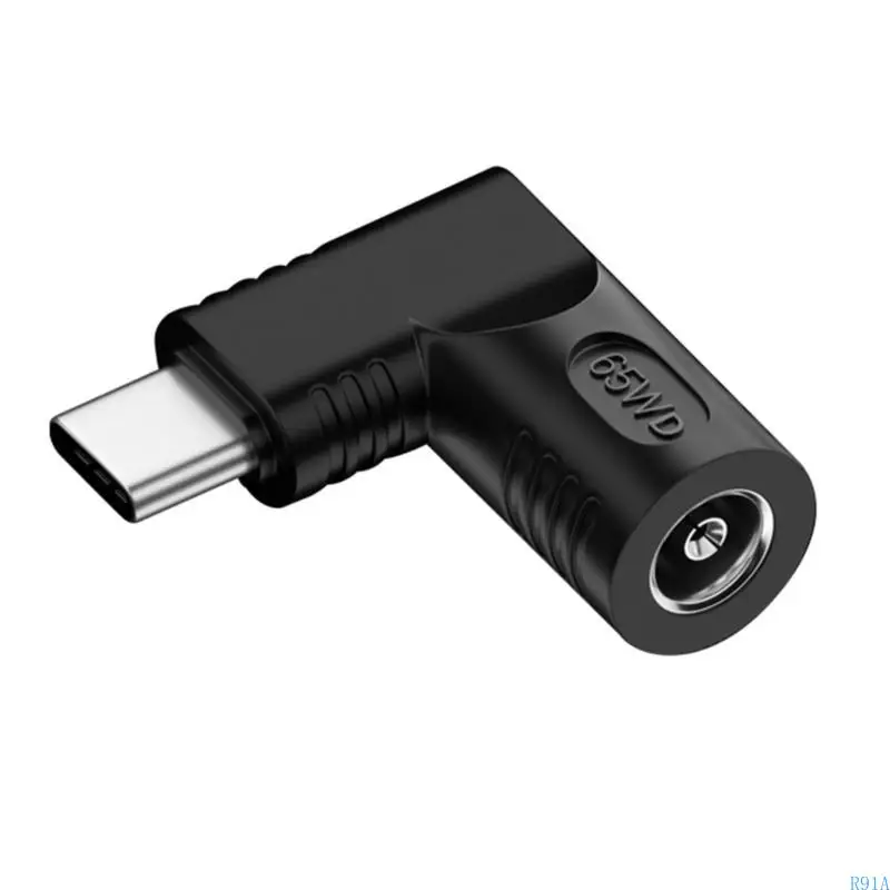 

R91A Laptop Notebook Power Plug TypeC USB Male to Female Adapter Converter