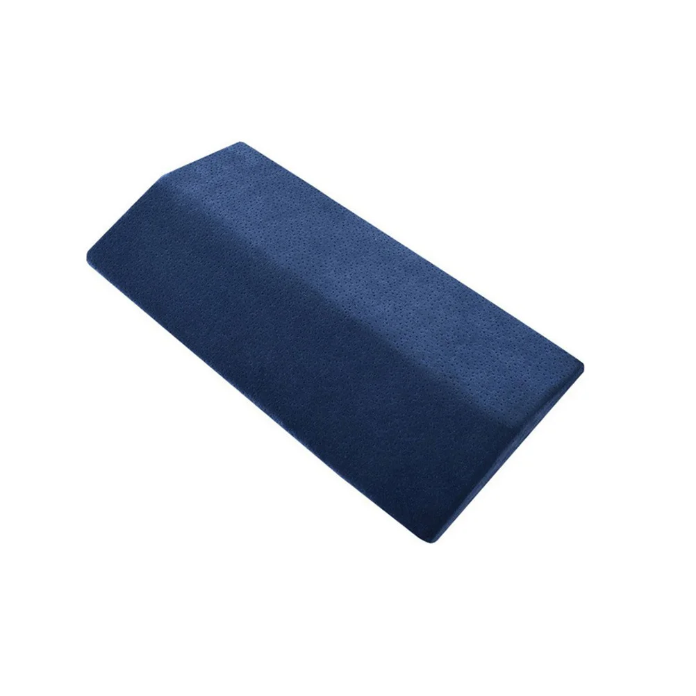 

1pc Memory Foam Waist For Pregnant Women Breathable Lumbar Support Cushion Bed Car Home Use Navy Blue Waist Pillow Back