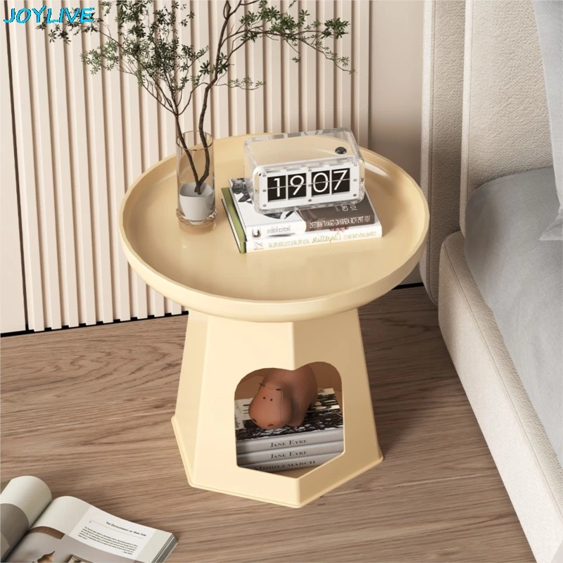 

JOYLIVE Furniture Cream Cat Nest Tea Table Living Room Household Small House Pet Shop Circular Creative Storage Corner Table