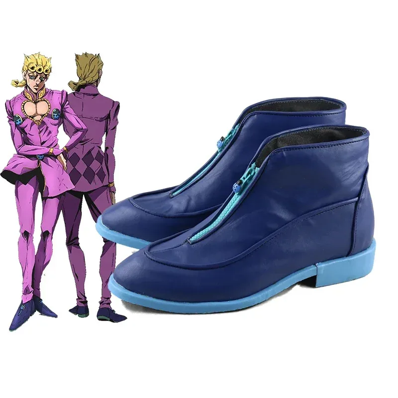 

Anime JOJO's Bizarre Adventure Giorno Giovanna Cosplay Shoes Halloween Accessorie Customizedx;3,d'6.r;8'w,
