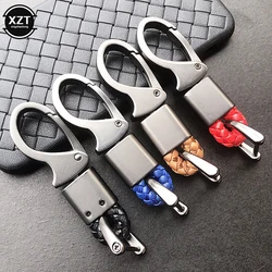 Car Key Holder Key Rings Key Chain Hand Woven Horseshoe Buckle Keychain Car Keyring Gift for Mercedes Keychain Accessories