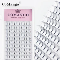 CoMango, ventiladores de volumen prefabricados, extensiones de pestañas rusas de tallo corto, ventiladores anchos 3D 4D 5D 6D 8D 10D, pestañas de visón sintético al por mayor