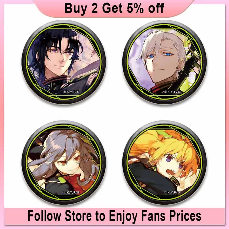 Fashion Jewelry Anime Seraph of The End Brooch Enamel Pin Cartoon Cosplay Badges for Backpack Decor Christmas Gifts Cute Things