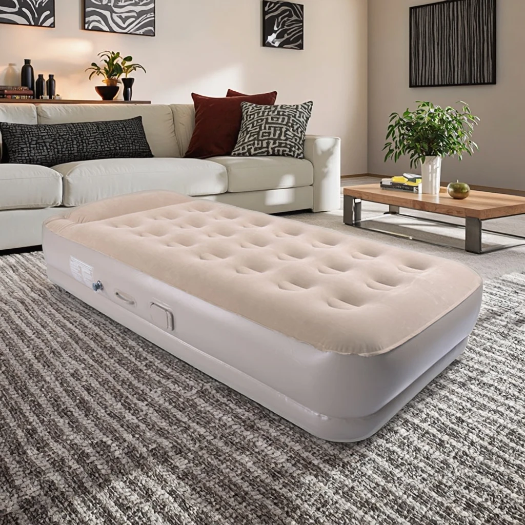 

Современный портативный надувной матрас с электрическим насосом для спальни и использования на открытом воздухе, походная гостевая кровать, мебель для сна