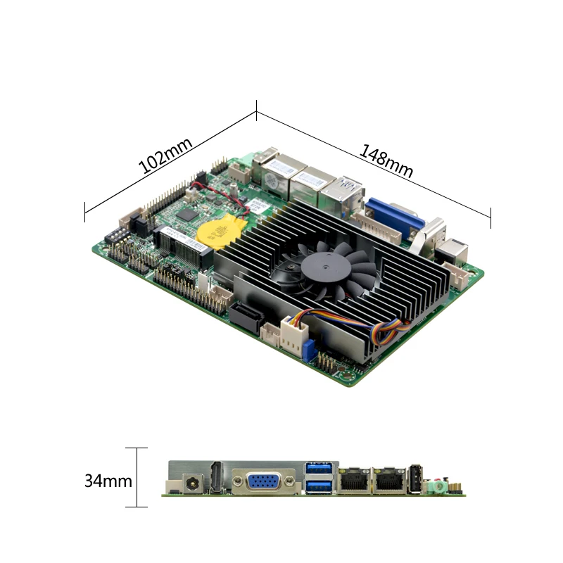 3.5 "SBC إنتل كور i5-6200U جزءا لا يتجزأ من الكمبيوتر الصناعي مجلس واحد 24Bit LVDS HDMI VGA 6 * COM