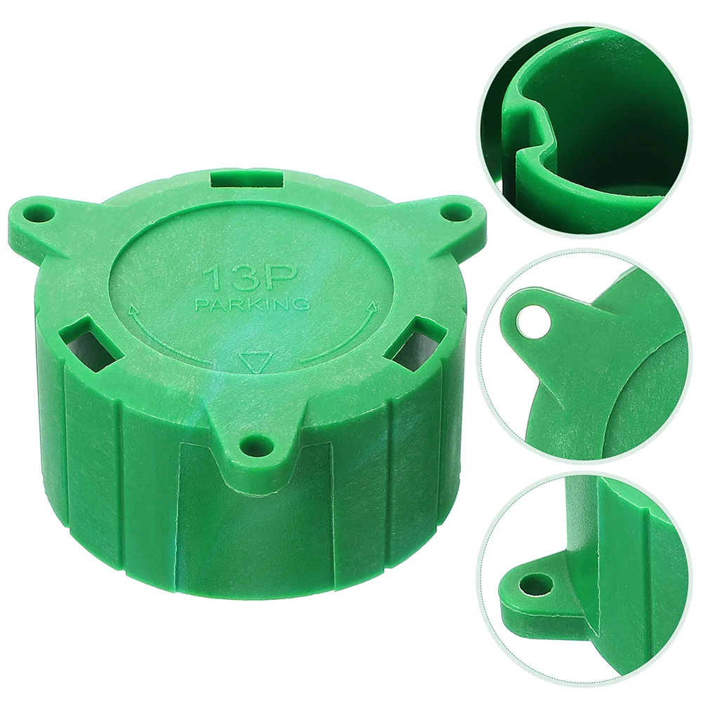

6 Pcs Plug Dust Cover Electric Spool 13 Pin Socket Cap Trailer Accessories Parking Alignment Tool Plastic Connector