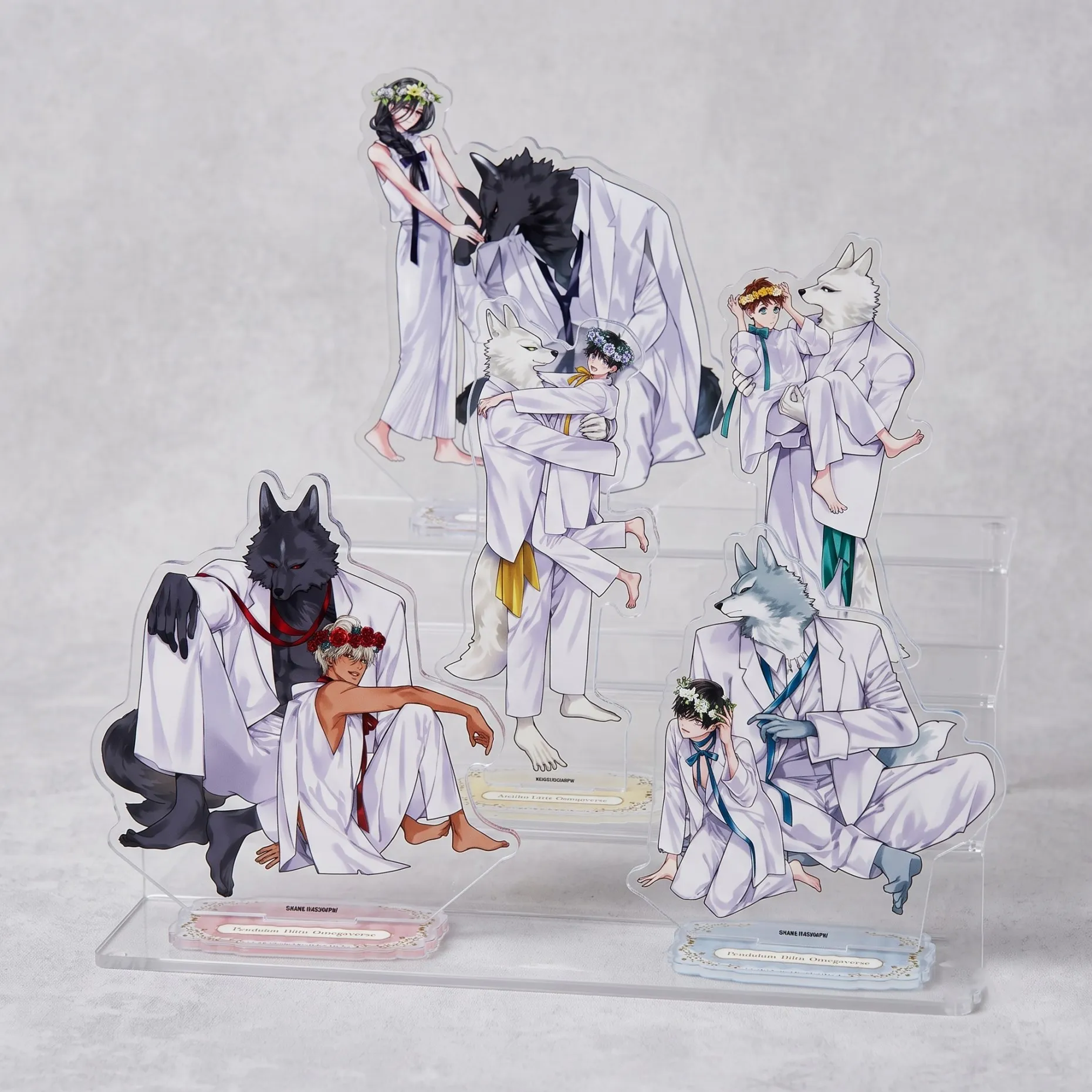 Jujin Omegaverse Hana Hasumi Juda Dart 15cm Acrylic Stand Keychain BL Anime Cosplay Multi Styles Desk Decoration Figure Gift