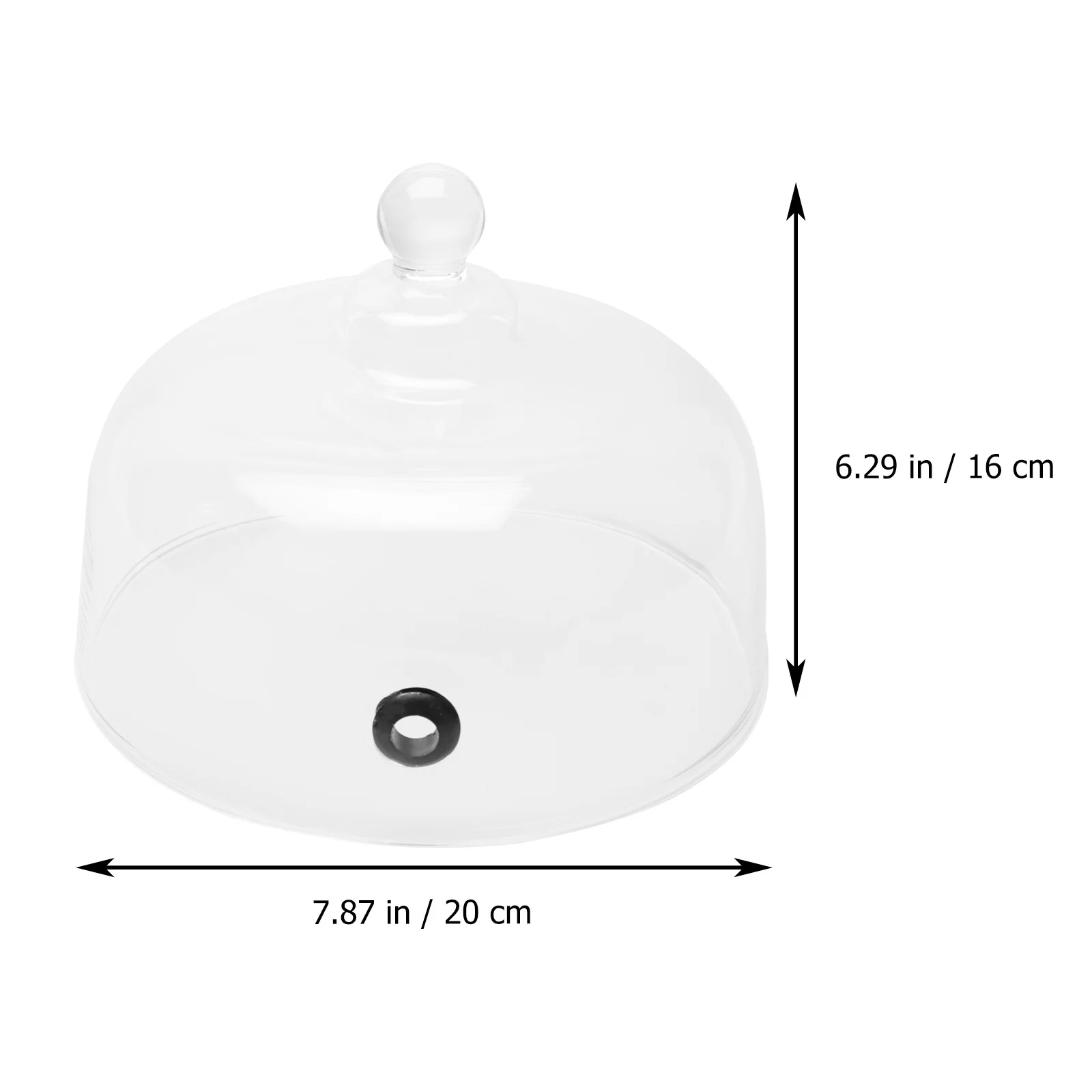 

1Pcs Transparent Glass Cake Bread Cloche Cover Food Protective Display Dessert Snack Dome Kitchen Lid Glass Food Cover