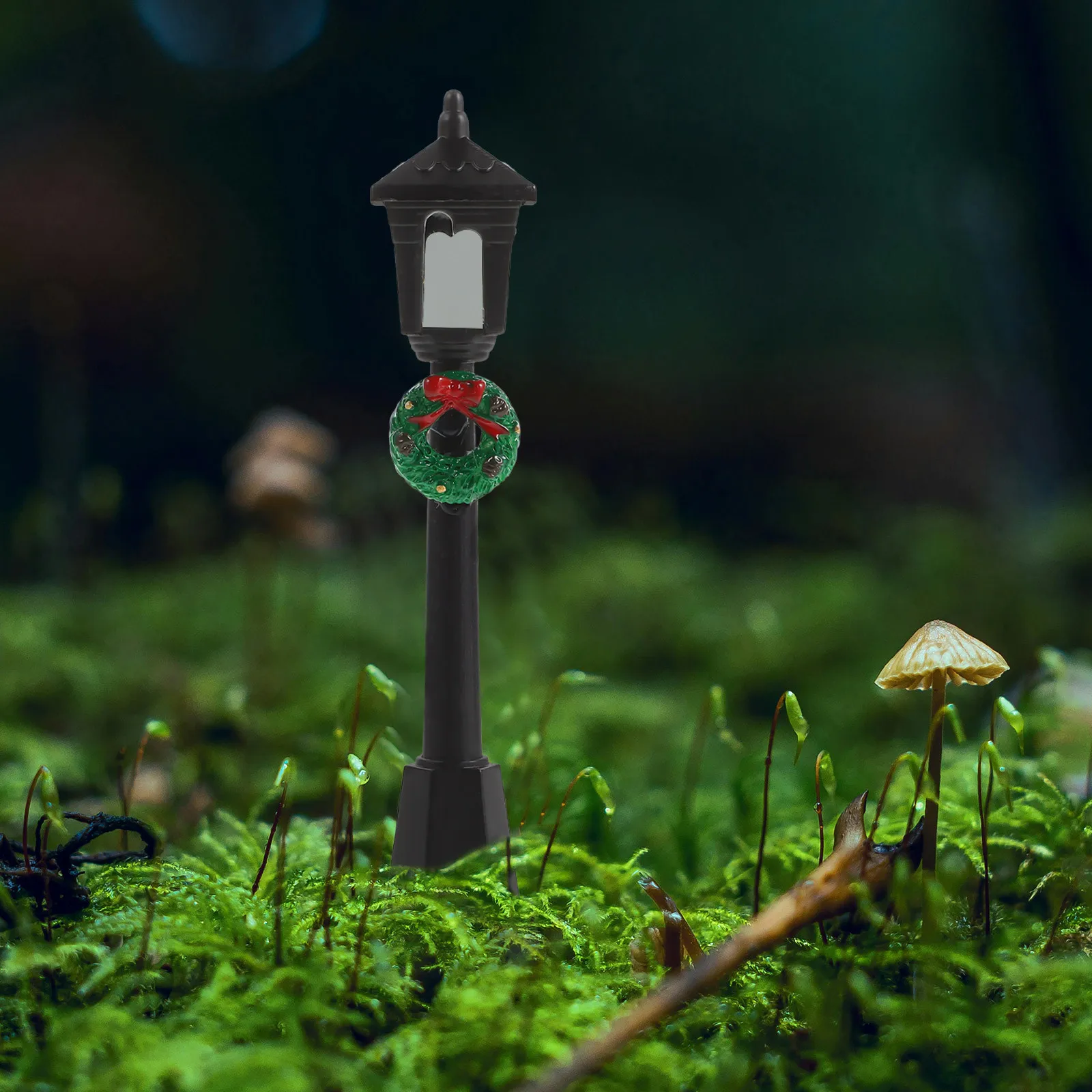 10Pcs Mini Street Lamp Garden Accessory Mini Outdoor Decor Micro Landscape Lighting Simulation Scene Supply