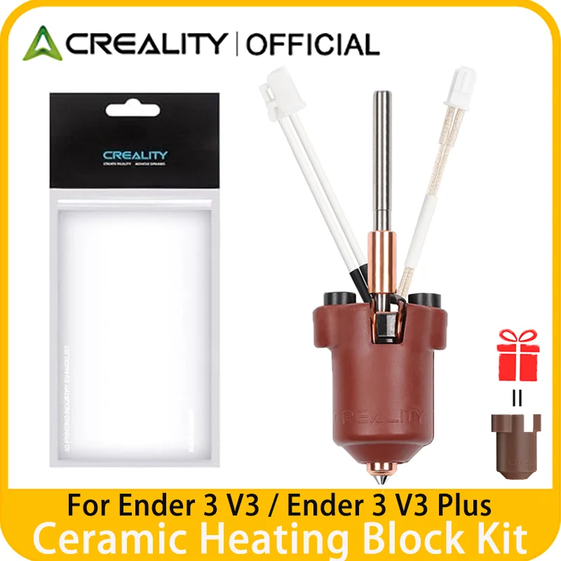

Официальный комплект керамических нагревательных блоков Creality Ender 3 V3 Plus/3 V3, со встроенной насадкой, поддерживает 300 ° C Высокотемпературный 3D принт
