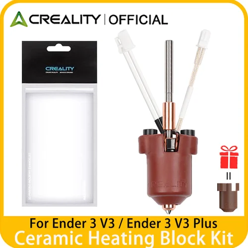 Creality Kit de bloque calefactor de cerámica oficial Ender 3 V3 Plus/3 V3, con boquilla integrada compatible con 300 ° C Prin 3d de alta temperatura