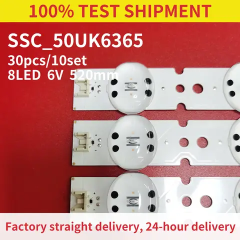 LED 백라이트 스트립, 50UK6520PSA 50UK6520 50UK6510 50UK6500 50UK6510PSF 50UK6470PLC 50UK6470 HC500DQN-VCUR/L 50UK6470PLC, 1 세트