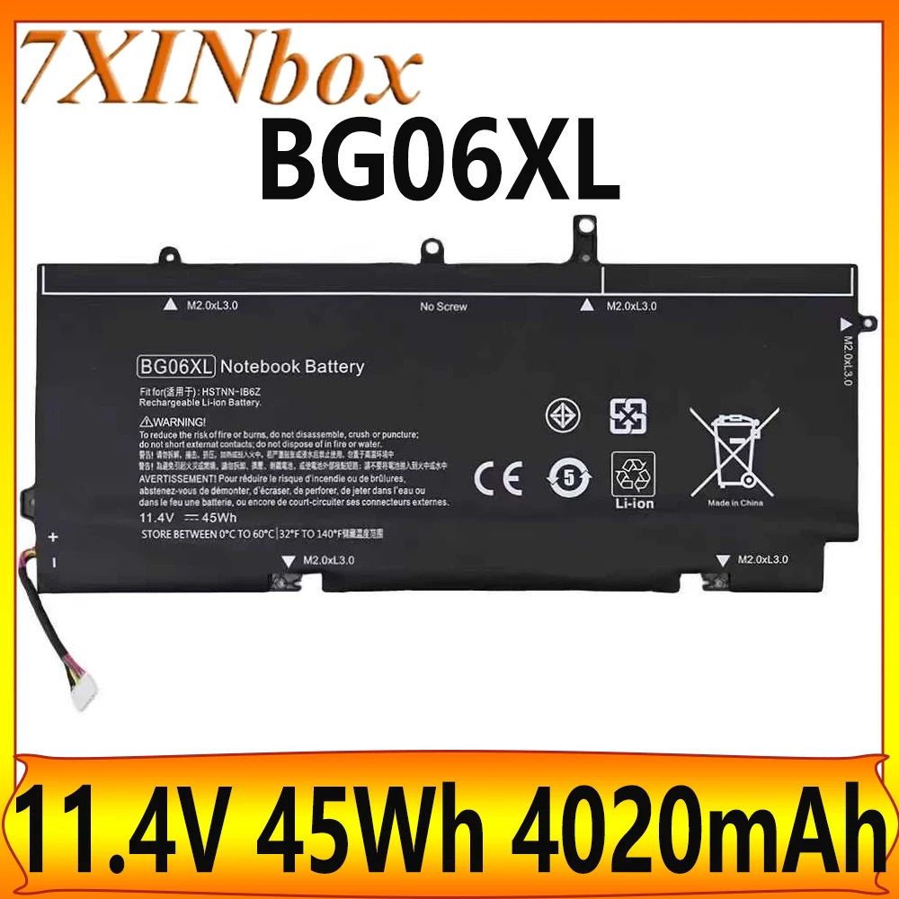 

7XINbox 11,4 В 45 Втч оригинальный аккумулятор для ноутбука BG06XL для HP EliteBook 1040 G3 804175-1B1 BG06045XL HSTNN-IB6Z HSTNN-Q99C 804175-1C1