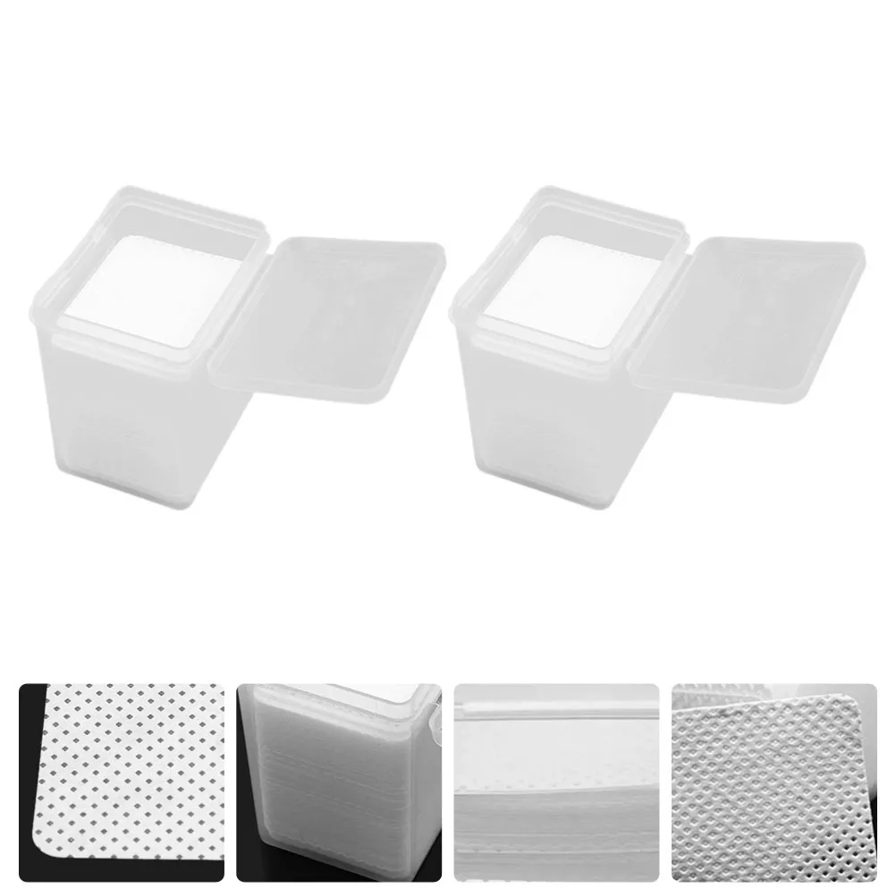 

400Pcs Eyelash Glue Cleaning Pads Non-Woven Fabric Lash Extension Wipes Glue Residue Remover Cleansing Cloth for Nail Art Makeup