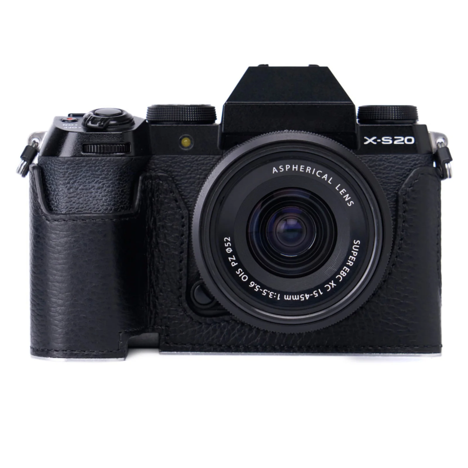 For Fujifilm Fuji X-S20 XS20 Case Kit Genuine Leather Camera Half Case Bag Quick Release Genuine Leather Camera Wrist Strap