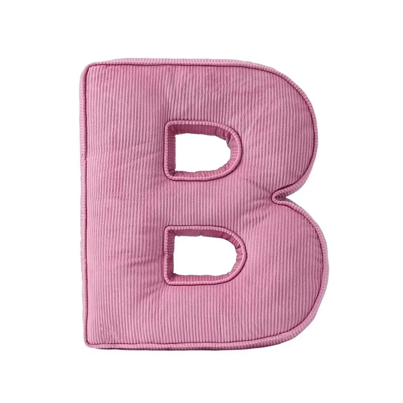 Alphabet 26 Lamb Fleece Letter Plush Toy Pillow Soft Nap Soothing Cushion For Toddlers Babies Nursery Photo Prop Birthday Gift