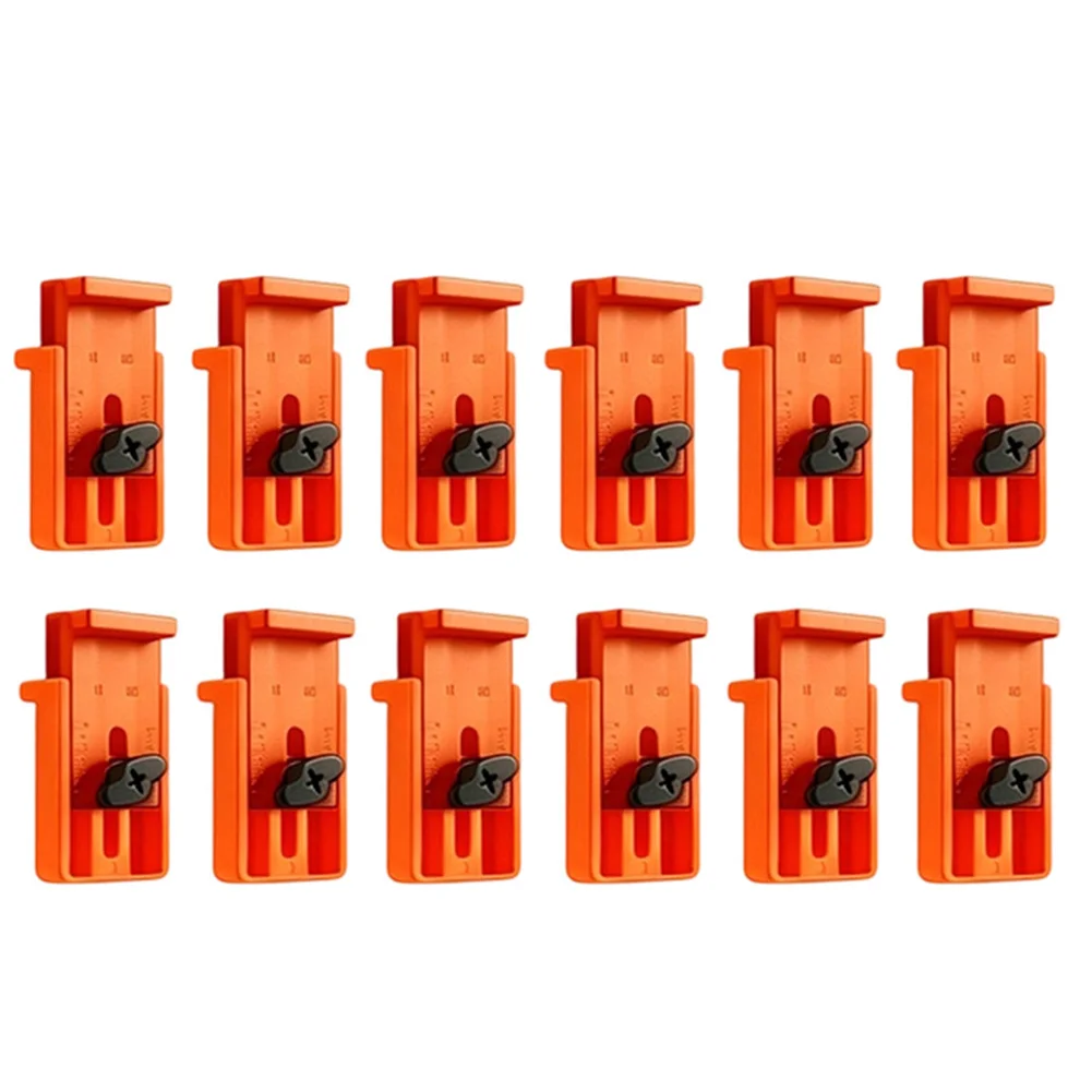 Adjustable Flooring Spacers Gap Tool 1/4 To 1 Inch For Wood Plank Laminate Installation Orange Black Set Of 12
