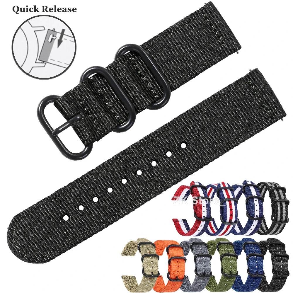 

Тканый нейлоновый спортивный ремешок для часов 18 мм 24 22 мм 20 мм для Samsung Galaxy 7 4 5 6 Gear S3 Classic Active 2 для Amazfit Тканевый ремешок