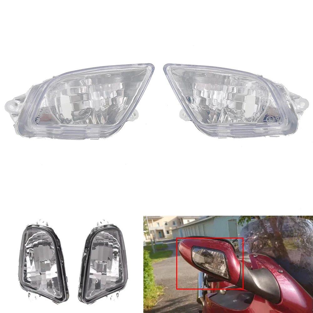 Motorcycle Front Turn Signals Indicator Light Lamp Blinker Lens Cover Shell For Honda CBR1100XX CBR 1100 XX 1997-2006