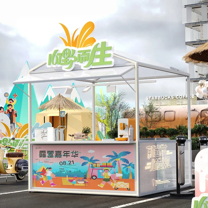 

Stall T1 Night Market, Street Food commercial, Stall Market, Promotion mobile, Acier galvanisé