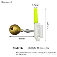 〔Far〕1 Piece Luminous LED Bells Light Rods Flash Electronic Fishing Rod Tip Light Rods Night Bright Fish Bite Alarms Tools