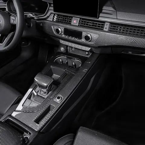 탄소 섬유 오버레이 LHD Audi A4L B9 세단 A4 Allroad Avant S4 A5 S5 2017 2018 2019 2020 2021 2022 2023 2024