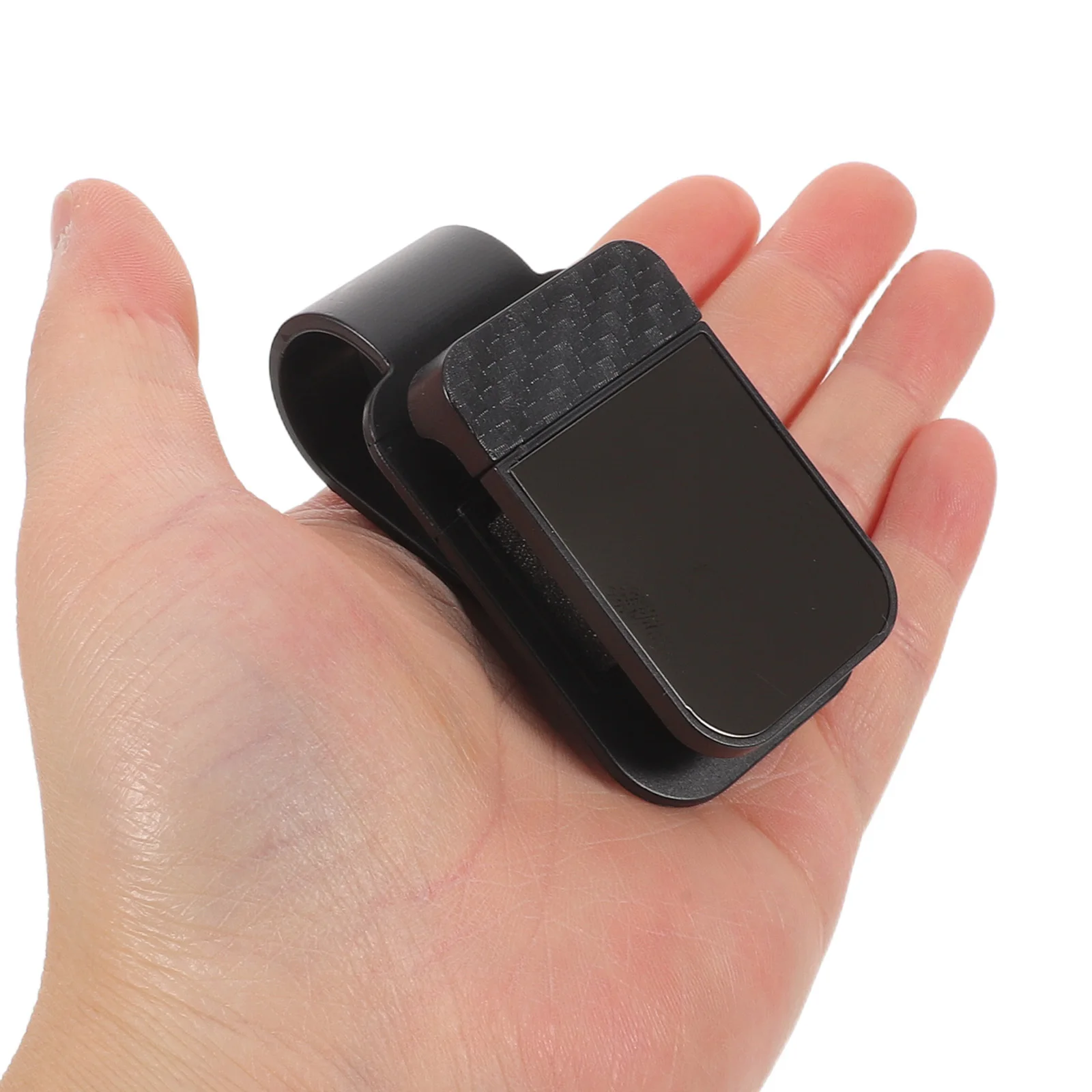 

2pcs Car Visor Sunglass Holder Universal Eyeglass Organizer Clip Anti-Scratch Push-Button Mount For Suv Truck - Auto Interior