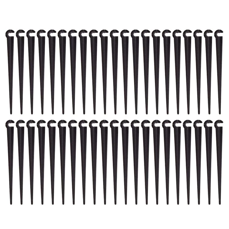 200Pcs Irrigation Drip Support Stakes For 1/4-Inch Tubing Hose Flower Beds, Vegetable Gardens, Herbs Gardens